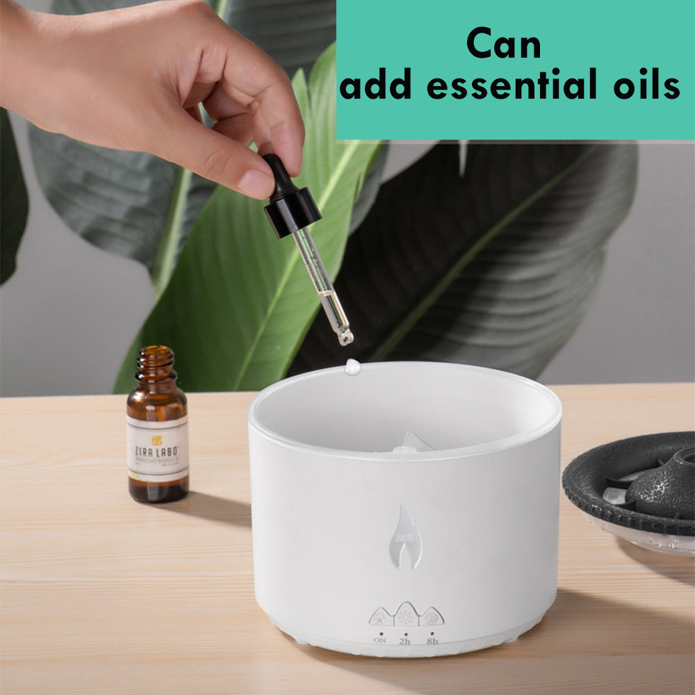 Volcano Flame Aroma Diffuser – Ultrasonic Essential Oil Humidifier