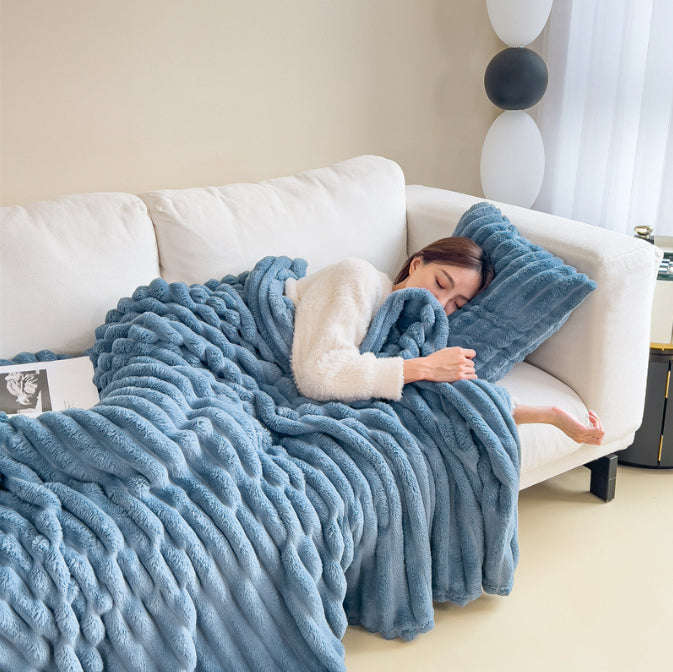 Luxury Double-Sided Faux Fur Blanket – Ultra Soft & Warm Throw