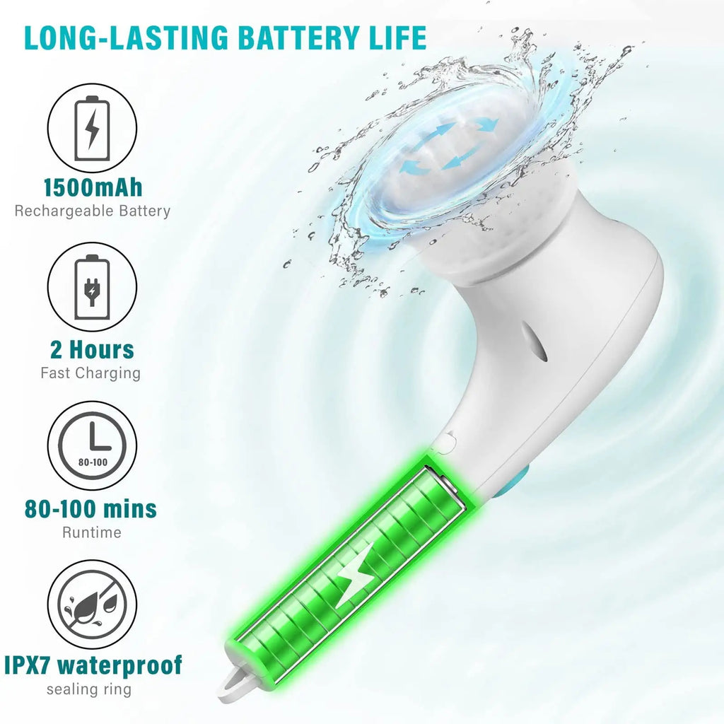 Electric Spin Scrubber Brush – Multi-Surface Kitchen & Bathroom Cleaner