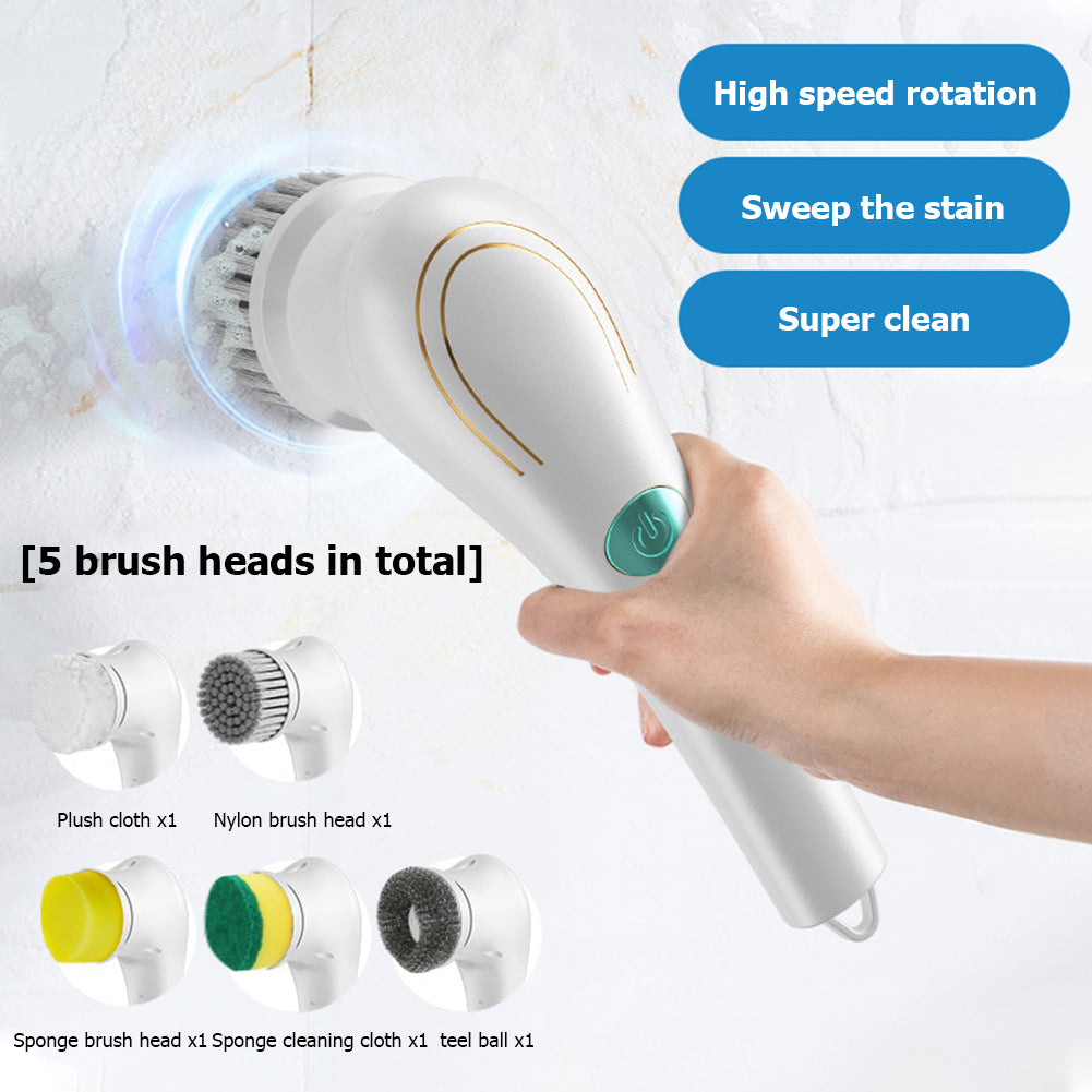 Electric Spin Scrubber Brush – Multi-Surface Kitchen & Bathroom Cleaner