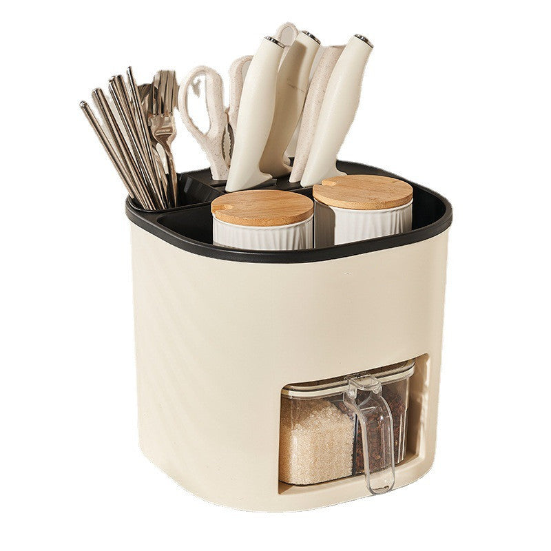 Large Capacity Kitchen Cutlery Holder – Spoon, Fork & Chopstick Organizer