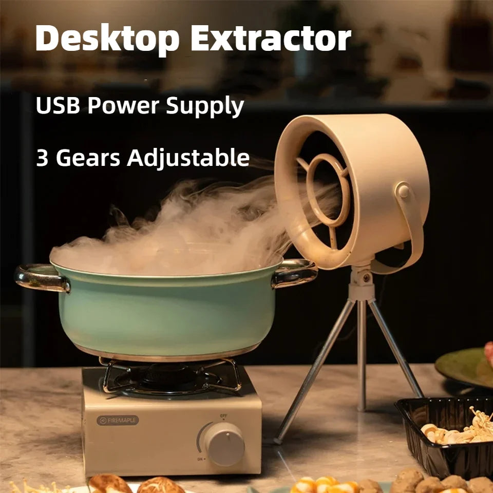 Portable Desktop Range Hood – USB Kitchen Exhaust Fan