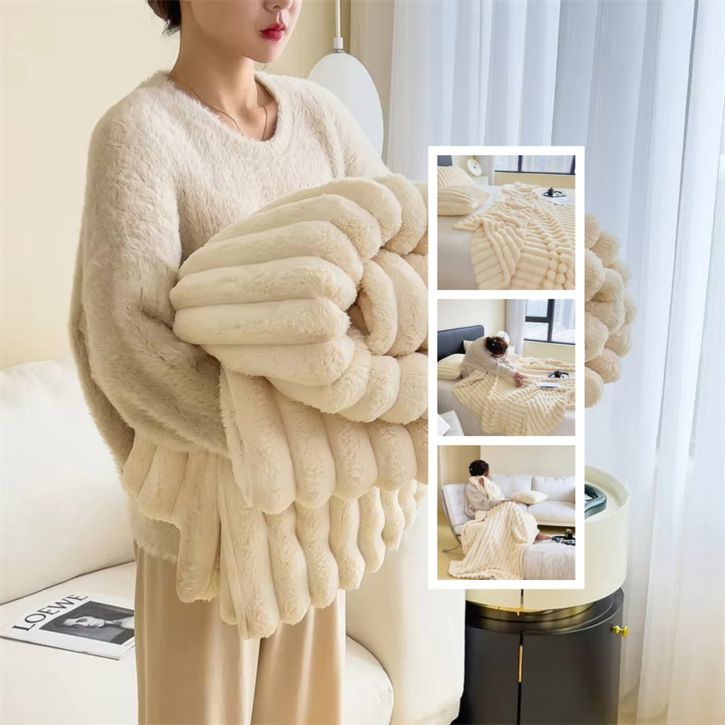 Luxury Double-Sided Faux Fur Blanket – Ultra Soft & Warm Throw