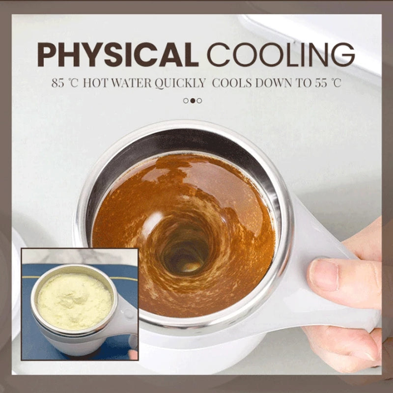 Rechargeable Self-Stirring Coffee Mug – Automatic Electric Mixing Cup