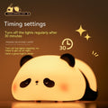 Cute Panda Night Light – Rechargeable Silicone Lamp for Kids