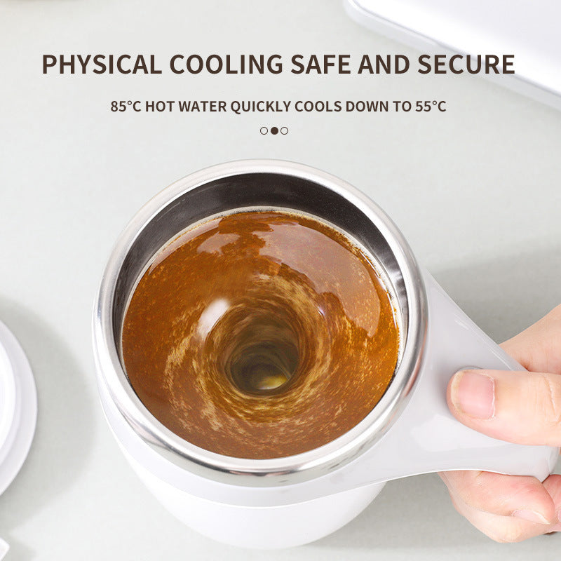 Rechargeable Self-Stirring Coffee Mug – Automatic Electric Mixing Cup