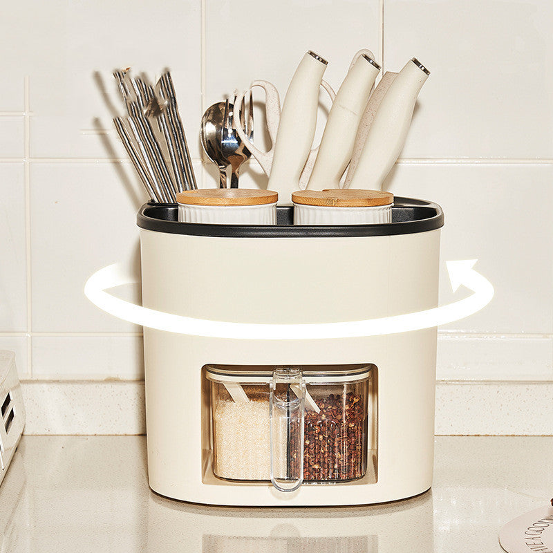 Large Capacity Kitchen Cutlery Holder – Spoon, Fork & Chopstick Organizer