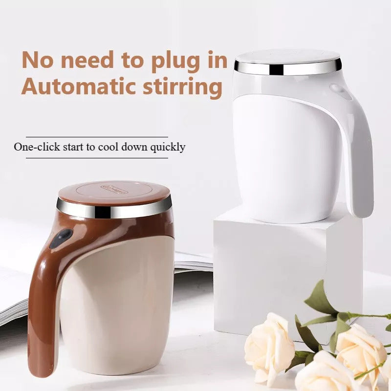 Rechargeable Self-Stirring Coffee Mug – Automatic Electric Mixing Cup